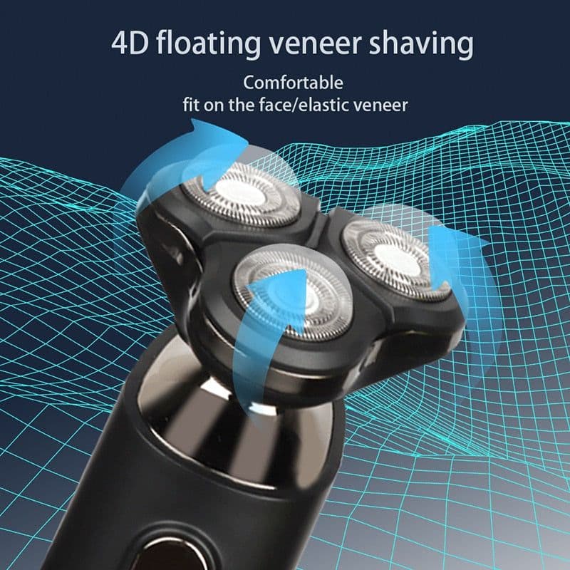 image-4 In 1 Men's Hair Shaver Electric Beard Nose Ear Trimmer Razor Machine