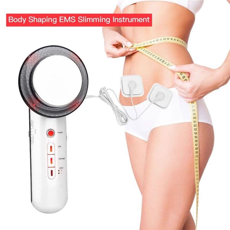 image-3 In 1 Ultrasonic Far Infrared EMS Facial Body Slimming Massager Skin