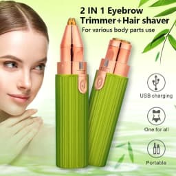 image-2 IN 1 Rechargeable Electric Eyebrow Trimmer Epilator Female Body