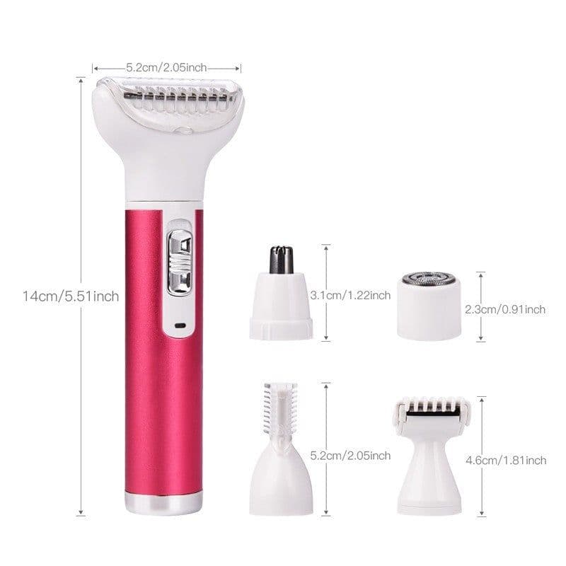 image-5 in 1 Women Epilator Female Eyebrow Trimmer Lady Shaver For Hair
