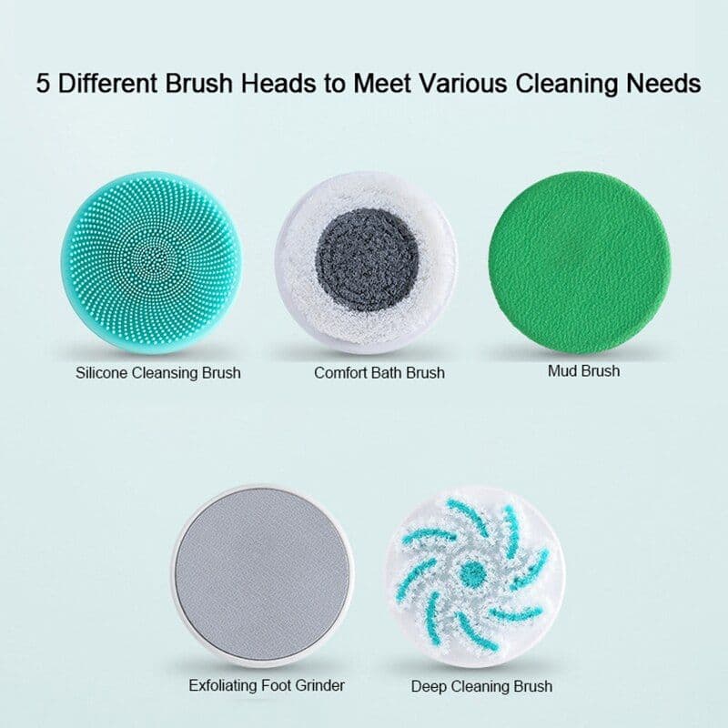 image-Electric Bath Brush Shower Cleaning Body Massage Brush Multifunctional