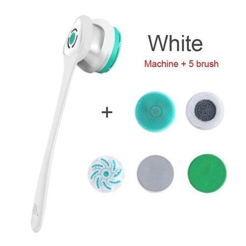 image-Electric Bath Brush Shower Cleaning Body Massage Brush Multifunctional