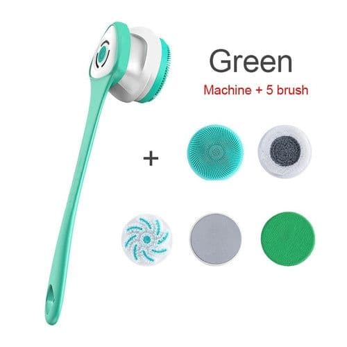 image-Electric Bath Brush Shower Cleaning Body Massage Brush Multifunctional