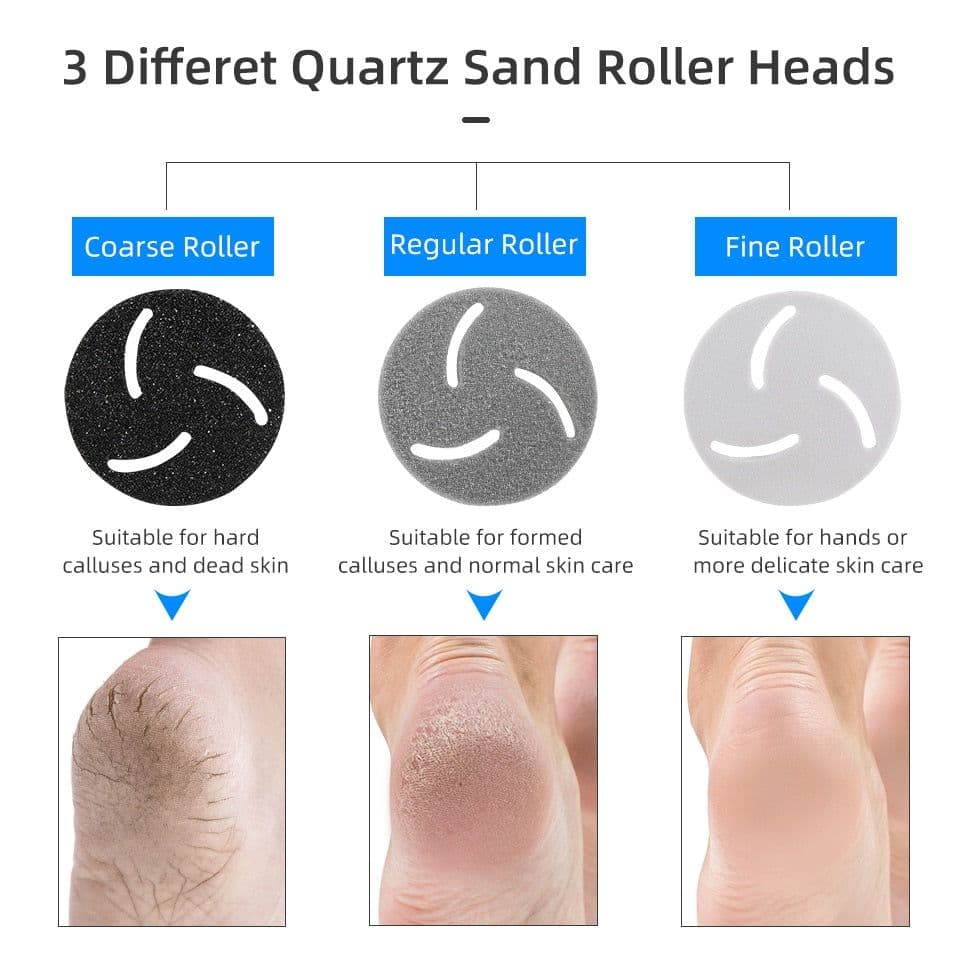 image-Electric Grinding Pedicure Tools Foot Sandpaper File for Heels