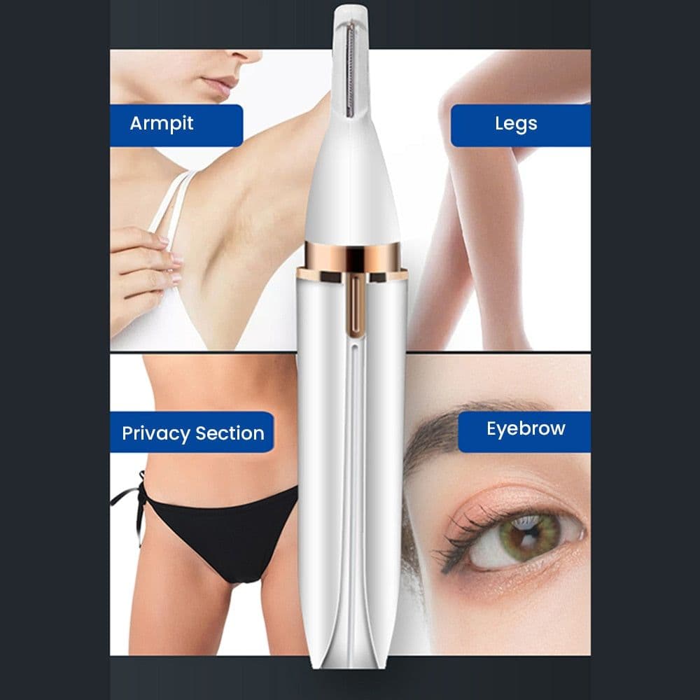 image-4 In 1 Electric Epilator Electric Eyebrow Nose Hair Trimmer Painless