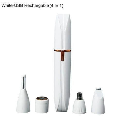 image-4 In 1 Electric Epilator Electric Eyebrow Nose Hair Trimmer Painless
