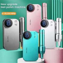 image-35000RPM Portable Electric Nail Drill Manicure Machine Acrylic Gel
