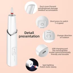 image-15000RPM Electric Nail Drill Mill For Manicure With 4 Kinds Of Speed