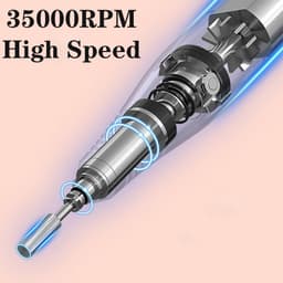 image-35000RPM Electric Nail Drill Rechargeable USB Nail Manicure Machine