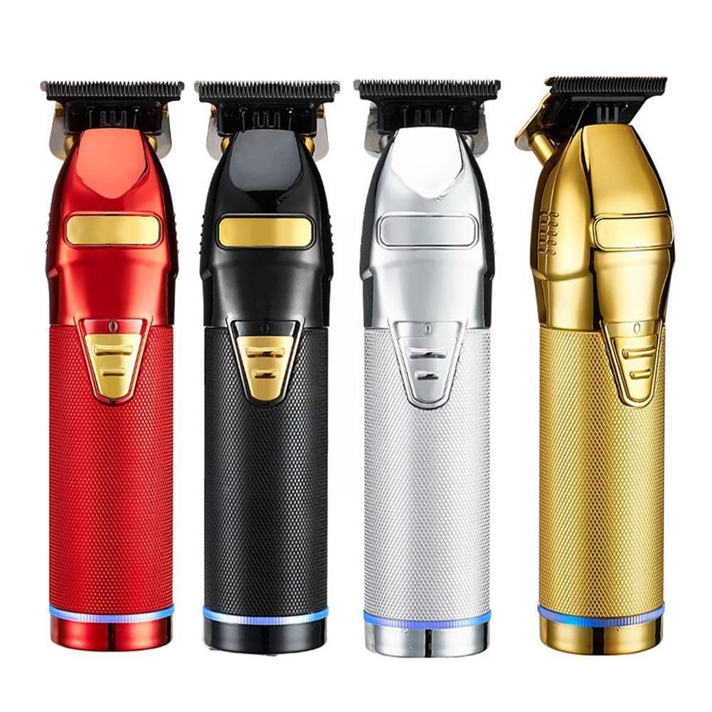 image-Professional Hair Trimmer Gold For Men Rechargeable Barber Cordless