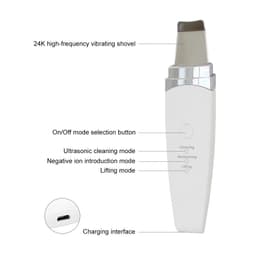 image-Facial Ultrasonic Skin Scrubber Spatula Blackhead Remover Deep Face
