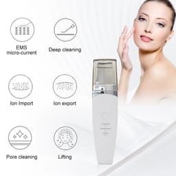 image-Facial Ultrasonic Skin Scrubber Spatula Blackhead Remover Deep Face