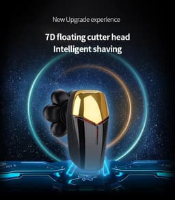 image-7D Independently 7 Cutter Floating Head Waterproof Electric Razor