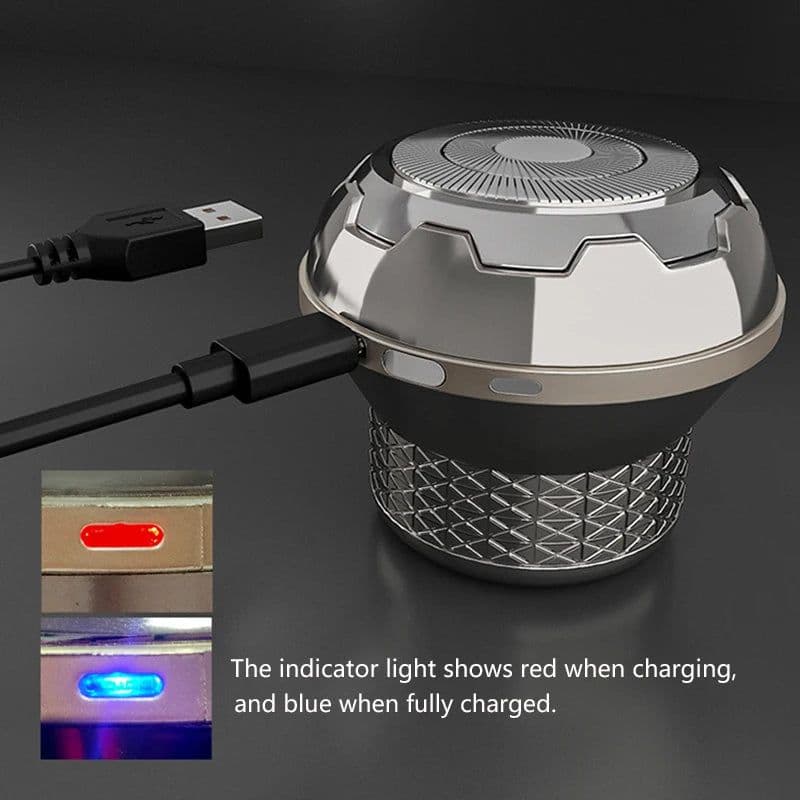 image-Men Electric Shaver Portable Beard Trimmer Waterproof Razor USB