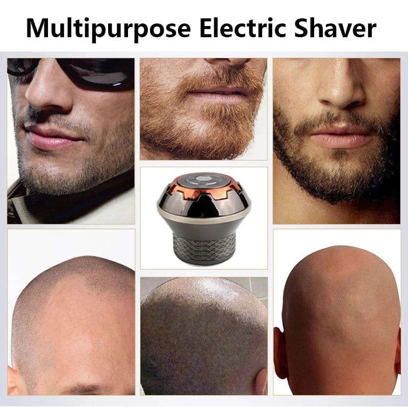 image-Men Electric Shaver Portable Beard Trimmer Waterproof Razor USB