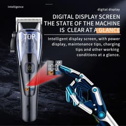 image-Hair Clipper Barber Hair Clipper Professional LED Display Haircuts