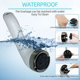 image-Electric Callus Remover for Feet Rechargeable Waterproof Foot Scrubber