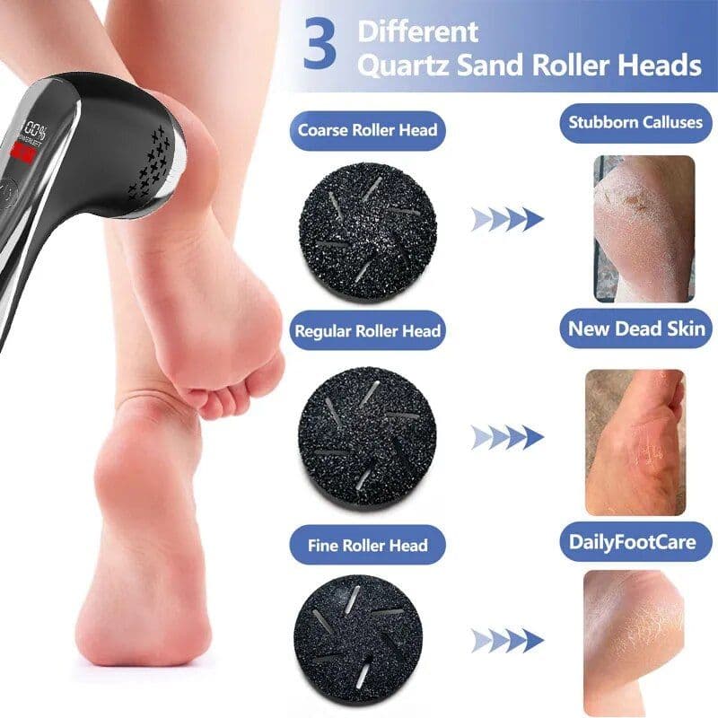 image-Electric Callus Remover for Feet Rechargeable Waterproof Foot Scrubber
