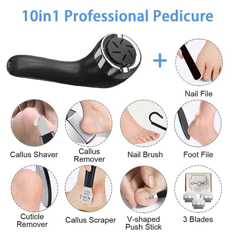 image-Electric Callus Remover for Feet Rechargeable Waterproof Foot Scrubber