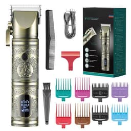 image-Professional All Metal Cordless Hair Trimmer For Men Electric Beard &