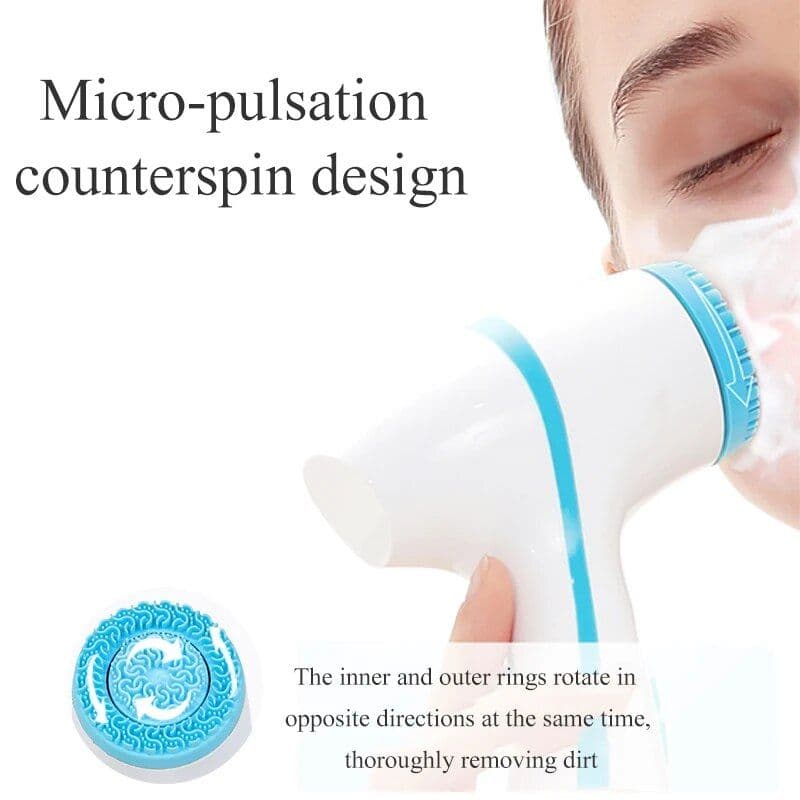 image-Cleansing Brush Sonic Face Rotating Cleansing Brush Facial Spa System
