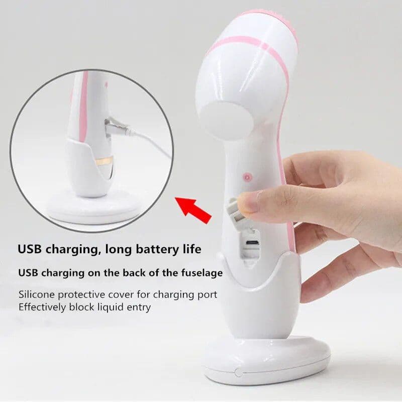 image-Cleansing Brush Sonic Face Rotating Cleansing Brush Facial Spa System
