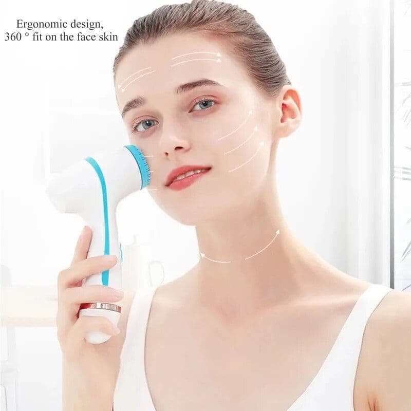 image-Cleansing Brush Sonic Face Rotating Cleansing Brush Facial Spa System