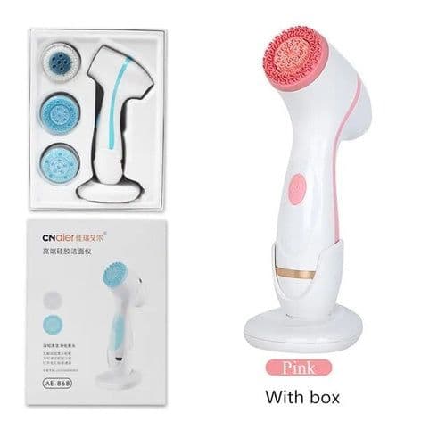 image-Cleansing Brush Sonic Face Rotating Cleansing Brush Facial Spa System