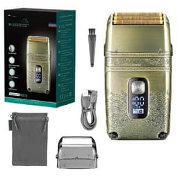 image-Metal Wet Dry Electric Shaver For Men Beard And Hair Facial Electric