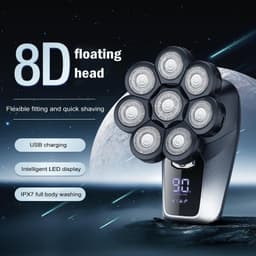 image-8D Face Head Electric Shavers For Bald Men Electric Bald Head Shaver