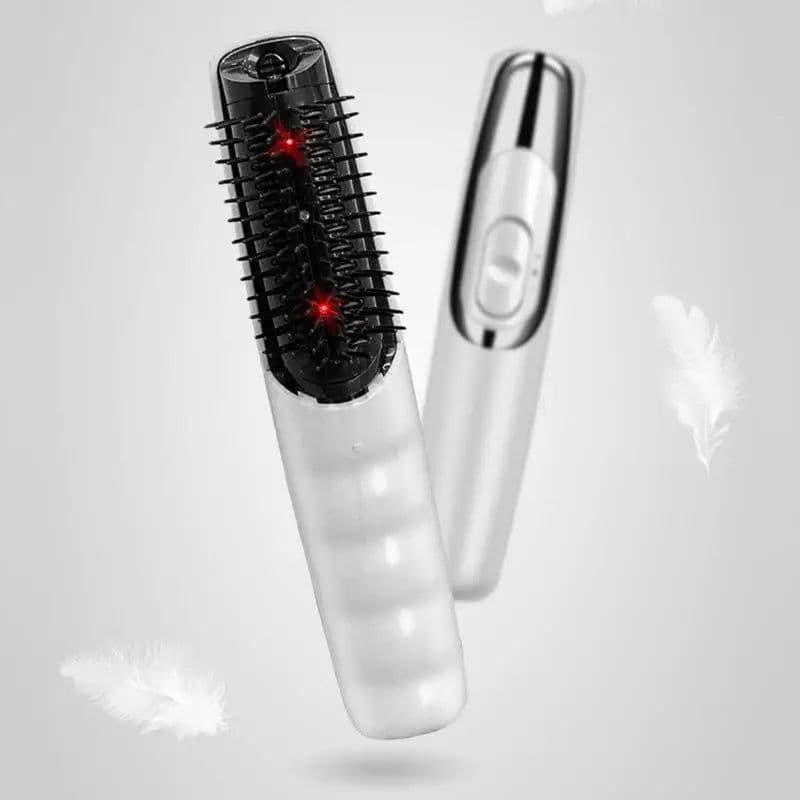 image-Electric Hair Straightener Comb Cordless Magnetic Head Massage Brush