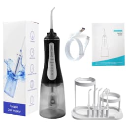 image-Oral Irrigator Water Flosser 5Modes Portable Dental Water Jet 350ML