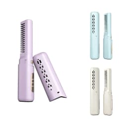 image-Mini Hair Straightener Professional Quick Heated Electric Hot Comb
