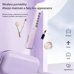 image-Mini Hair Straightener Professional Quick Heated Electric Hot Comb