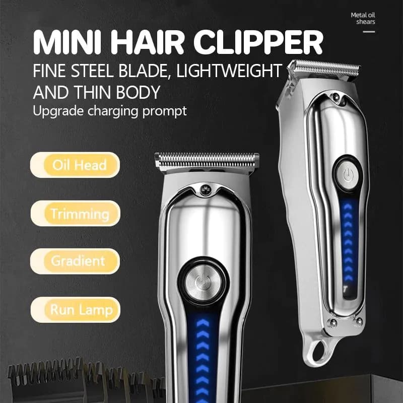 image-Cordless Hair Trimmer Mini Hair Cutting Kit with 6 Guide Combs