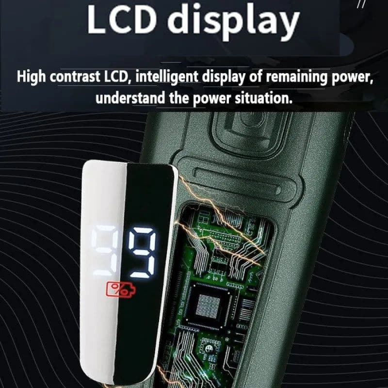 image-LCD Display IPX7 Waterproof Electric Shaver for Men Wet Dry Beard