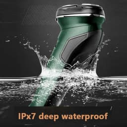 image-LCD Display IPX7 Waterproof Electric Shaver for Men Wet Dry Beard