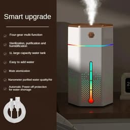 image-Nightlight Colorful Atmosphere Light Humidifier Usb Home Desktop