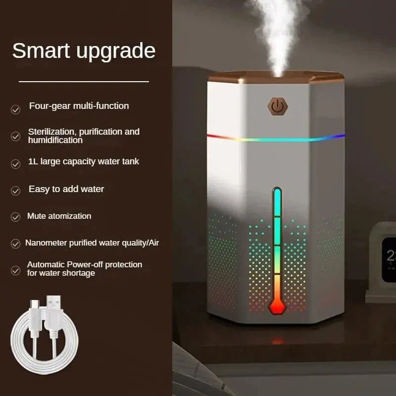 image-Nightlight Colorful Atmosphere Light Humidifier Usb Home Desktop