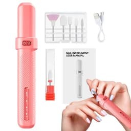 image-Nail Drill Machine Electric Portable Nail File Rechargeable Nail