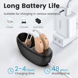 image-Portable Rechargeable Hearing Aid Sound Amplifier Magnetic Charging