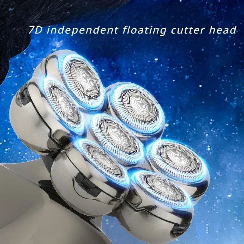 image-Men's Electric Razor Multi-function Electric Shaver Bald Hair
