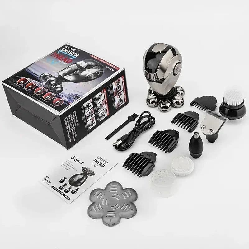 image-Men's Electric Razor Multi-function Electric Shaver Bald Hair