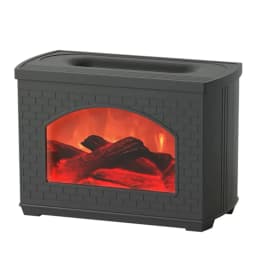 image-Simulated Fireplace Air Humidifier Flame Effect Aroma Oil Diffuser