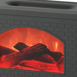 image-Simulated Fireplace Air Humidifier Flame Effect Aroma Oil Diffuser