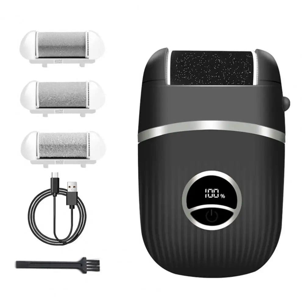 image-Electric Foot Callus Remover Kit LED Display Rechargeable Feet Care