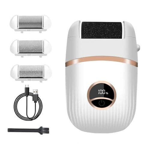 image-Electric Foot Callus Remover Kit LED Display Rechargeable Feet Care