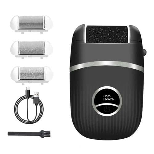image-Electric Foot Callus Remover Kit LED Display Rechargeable Feet Care