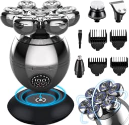 image-Electric Shaver 7D Floating Cutter Head Base Charging Portable Men