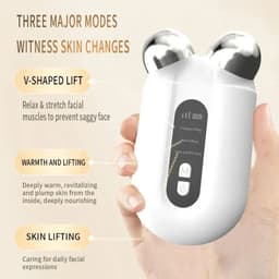 image-Facial Massager EMS Roller Microcurrent Face Lifting Machine V-Face